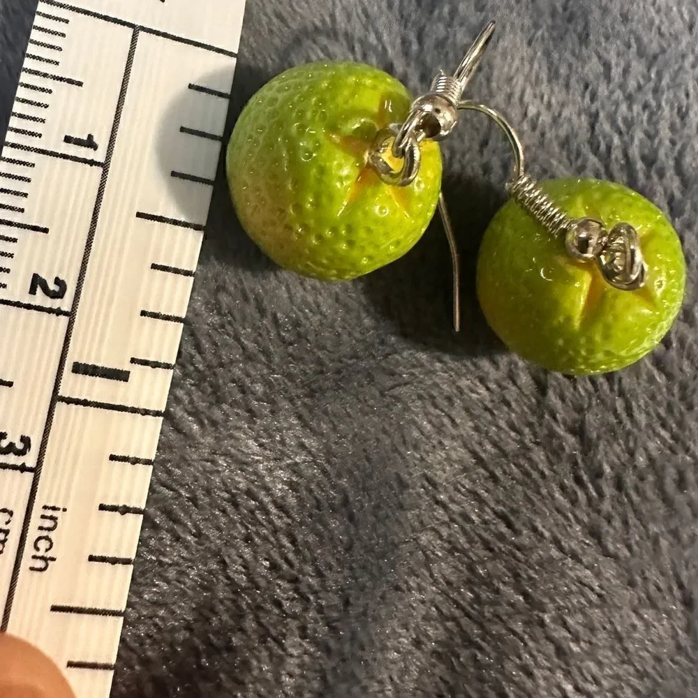 Green orange women's earrings/ kids